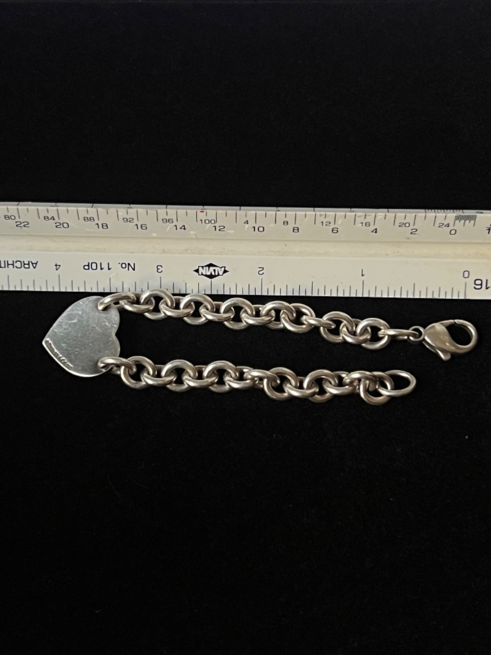 Tiffany & Co. Sterling Silver “Please Return to Tiffany" Heart Tag Bracelet - Picture 6 of 6